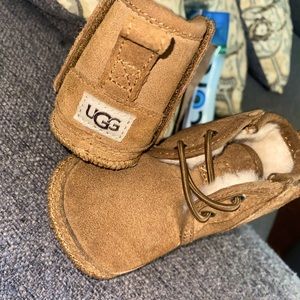 Selling baby Ugg boots. Only been worn a couple times before he started walking.